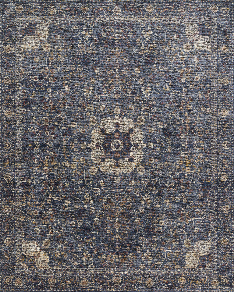Loloi Rugs Porcia Collection Rug in Blue, Blue - 7'10" x 7'10", PORCPB-01BBBB7A0R