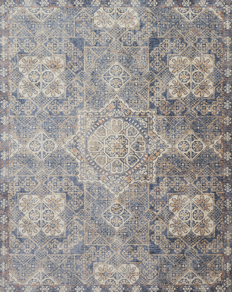 Loloi Rugs Porcia Collection Rug in Blue, Blue - 6'7" x 9'4", PORCPB-02BBBB6794