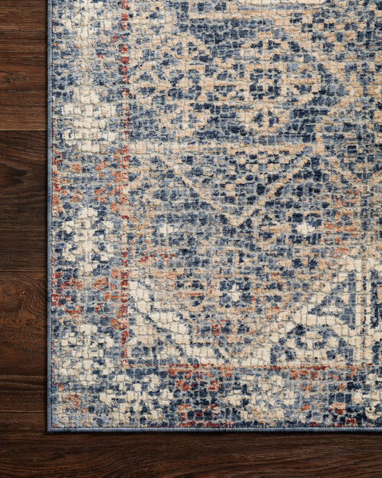 Loloi Rugs Porcia Collection Rug in Blue, Blue - 6'7" x 9'4", PORCPB-02BBBB6794