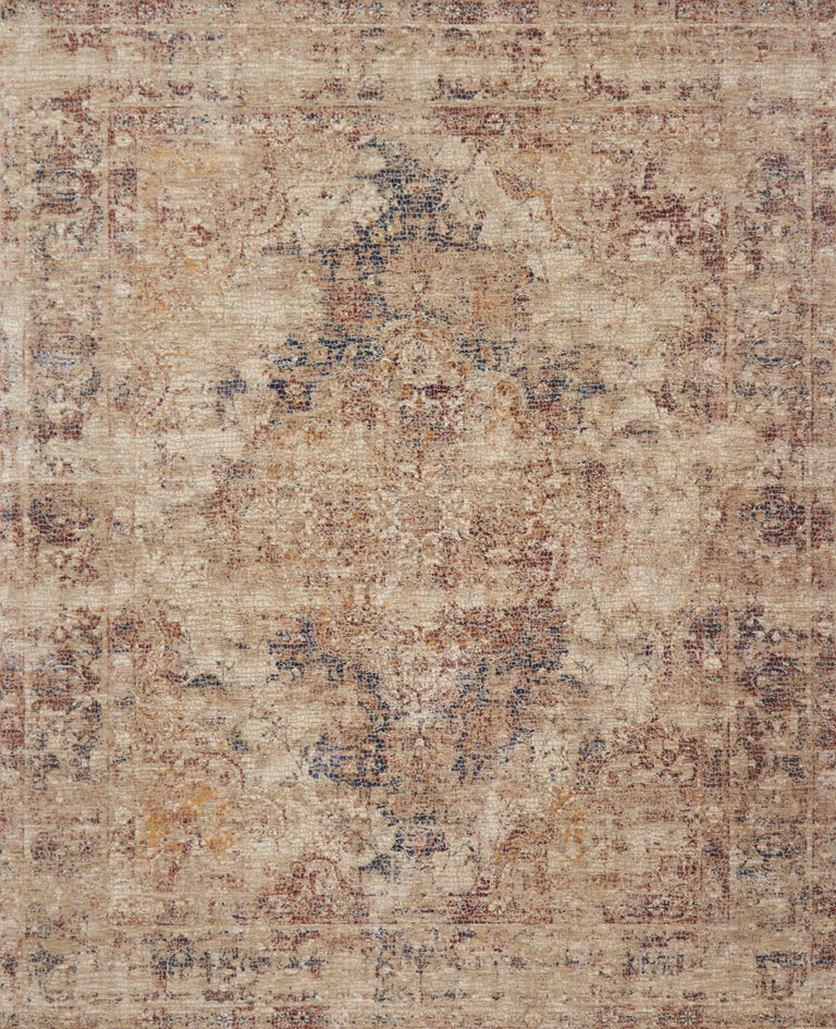 Loloi Rugs Porcia Collection Rug in Ivory, Ivory - 9'6" x 9'6"