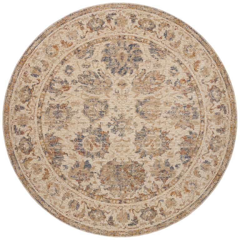 Loloi Rugs Porcia Collection Rug in Natural, Natural - 6'7" x 9'4"