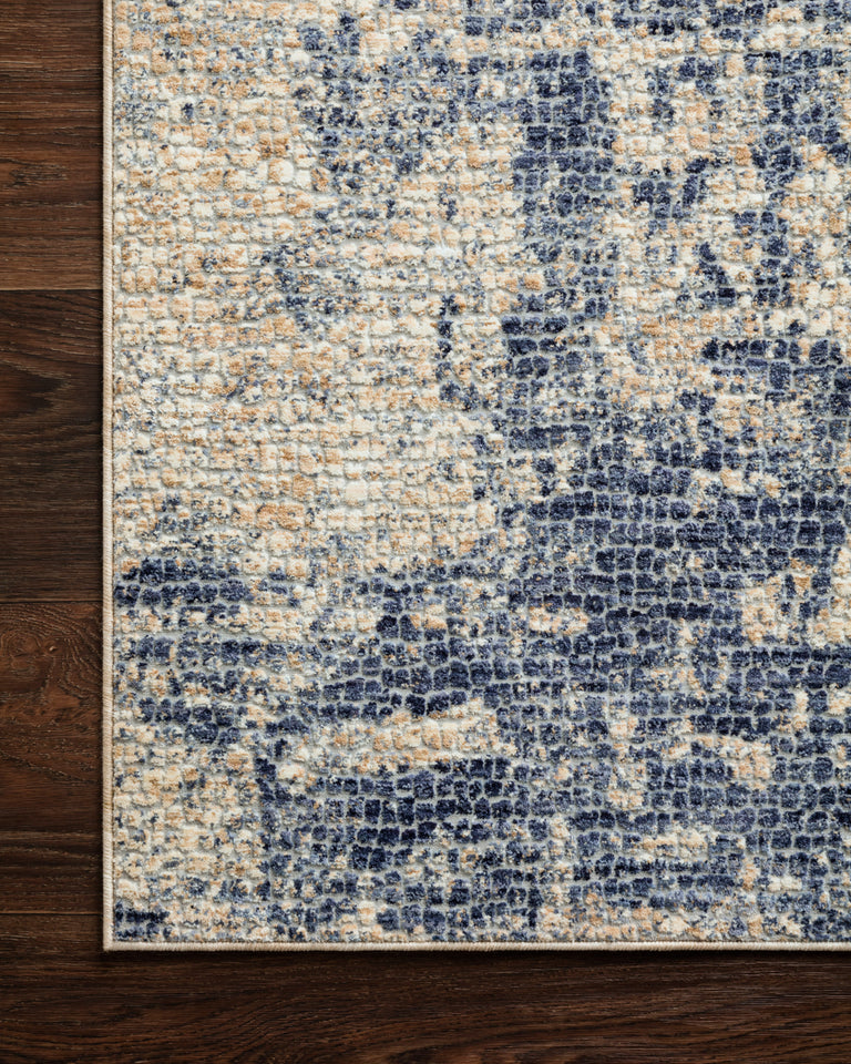 Loloi Rugs Porcia Collection Rug in Beige, Blue - 9'6" x 9'6"