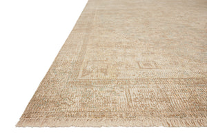 Loloi Rugs Priya Collection Rug in Ocean, Ivory - 8'6" x 12'