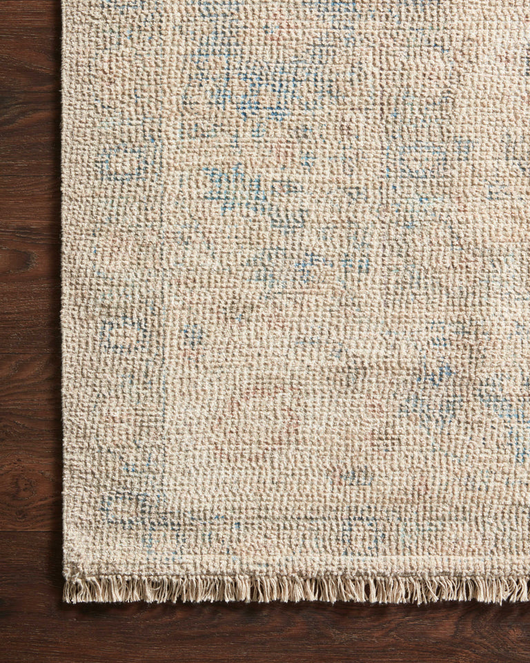 Loloi Rugs Priya Collection Rug in Natural, Blue - 7'9" x 9'9"