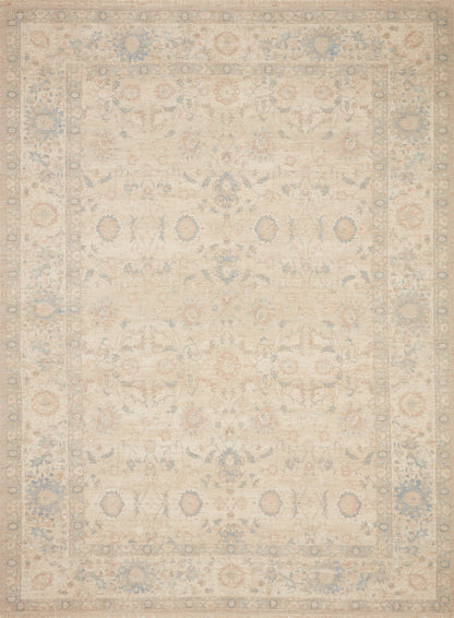 Loloi Rugs Priya Collection Rug in Natural, Blue - 8'6" x 12'