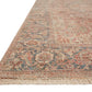 Loloi Rugs Priya Collection Rug in Brick, Navy - 7'9" x 9'9"