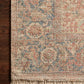 Loloi Rugs Priya Collection Rug in Brick, Navy - 7'9" x 9'9"