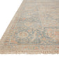 Loloi Rugs Priya Collection Rug in Bone, Bluestone - 7'9" x 9'9"