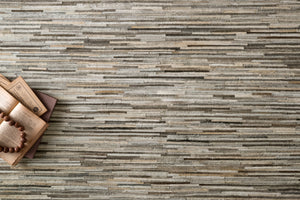 Loloi Rugs Promenade Collection Rug in Silver - 5' x 7'6"