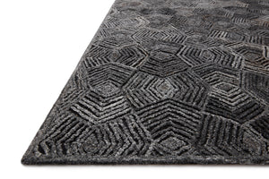 Loloi Rugs Prescott Collection Rug in Charcoal - 9'3" x 13'