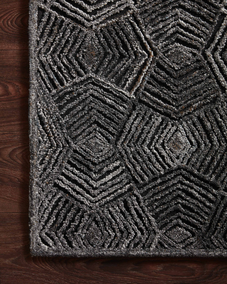 Loloi Rugs Prescott Collection Rug in Charcoal - 7'9" x 9'9"
