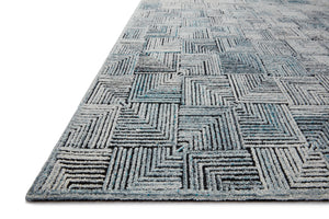 Loloi Rugs Prescott Collection Rug in Arctic Blue - 9'3" x 13'