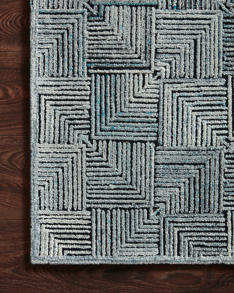 Loloi Rugs Prescott Collection Rug in Arctic Blue - 11'6" x 15'