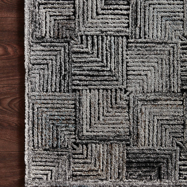Loloi Rugs Prescott Collection Rug in Silver - 8'6" x 12'