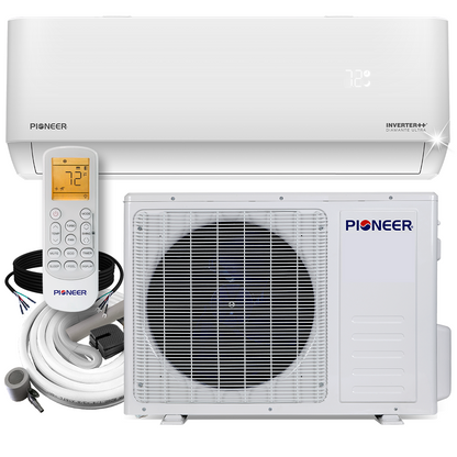 Pioneer® Diamante Ultra 12,000 BTU 23 SEER Ductless Mini-Split Inverter++ with 16 Ft. Kit, WYT012GLFI22RL