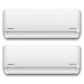 Pioneer® Mini Split 18,000 BTU 2 Zone Ductless Air Conditioner and Heat Pump with 16 ft. Install Kits, WYT020GLHI22M2-9W-9W-16