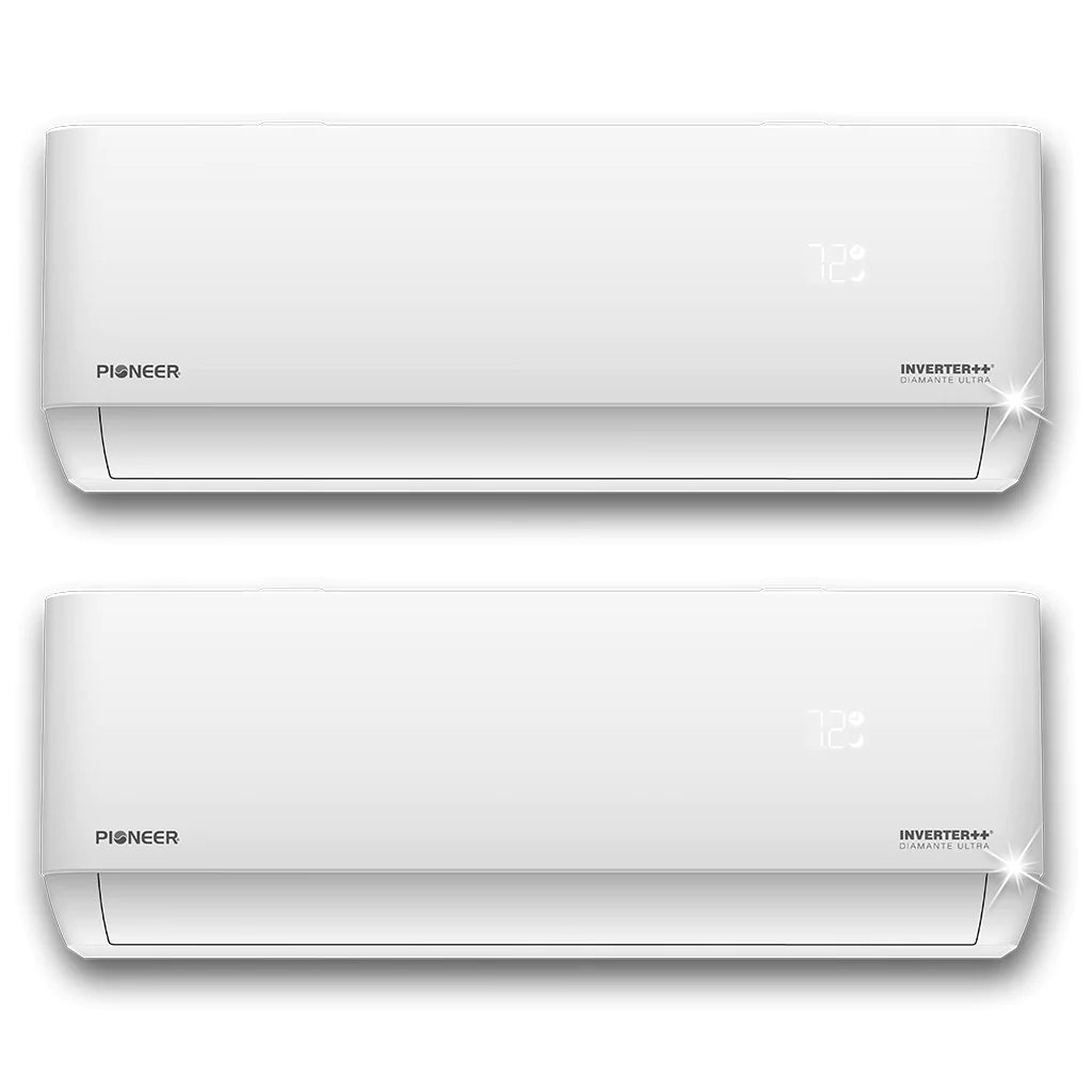 Pioneer® Mini Split 18,000 BTU 2 Zone Ductless Air Conditioner and Hea