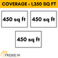 Pioneer® Mini Split 36,000 BTU 3 Zone Ductless Air Conditioner and Heat Pump with 50 ft. Kits, WYT040GLHI22M4-12W-12W-12W-50