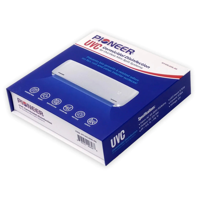 Pioneer® UVC Bacterial Disinfection Kit for Mini Split Systems, IKT-UVL32UL-AG
