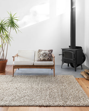 Loloi Rugs Quarry Collection Rug in Stone - 7'9" x 9'9"