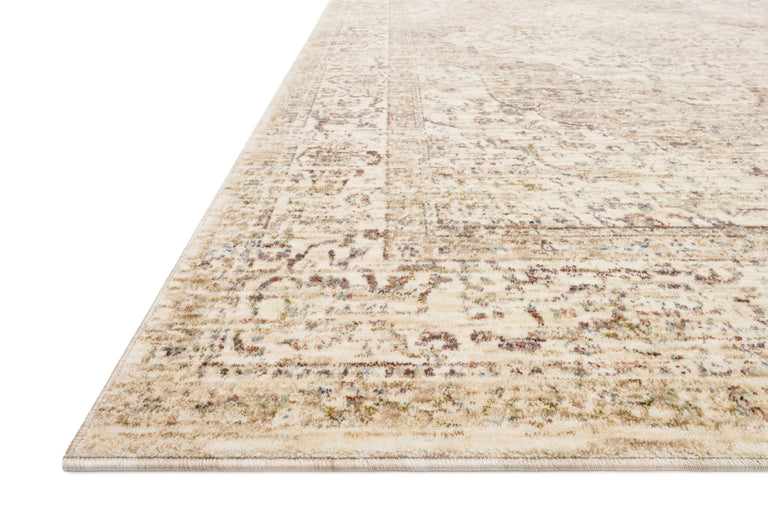 Loloi Rugs Revere Collection Rug in Ivory, Berry - 7'10" x 10'