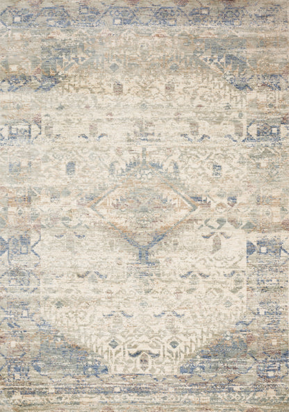 Loloi Rugs Revere Collection Rug in Ivory, Blue - 11'6" x 15'6"