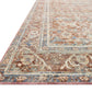 Loloi Rugs Revere Collection Rug in Terracotta, Multi - 9'6" x 12'5"