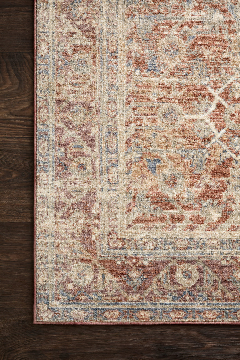 Loloi Rugs Revere Collection Rug in Terracotta, Multi - 11'6" x 15'6"