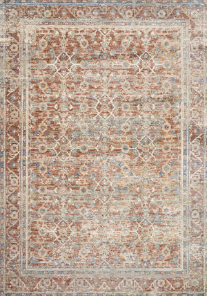 Loloi Rugs Revere Collection Rug in Terracotta, Multi - 9'6" x 12'5"