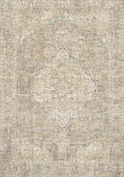 Loloi Rugs Revere Collection Rug in Granite, Blue - 7'10" x 10'
