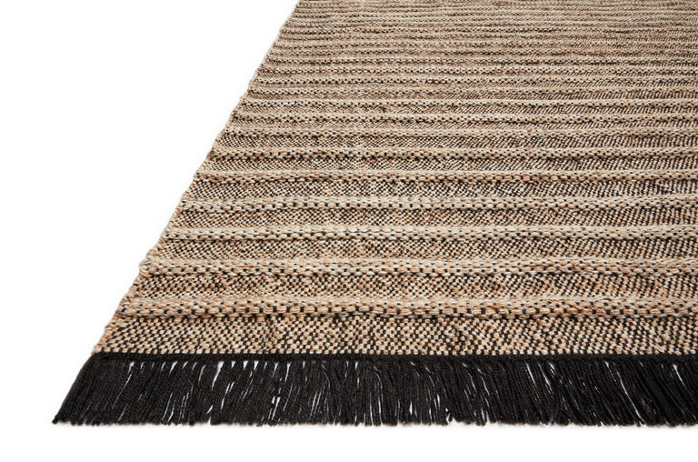 Loloi Rugs Rey Collection Rug in Camel, Black - 9'3" x 13'