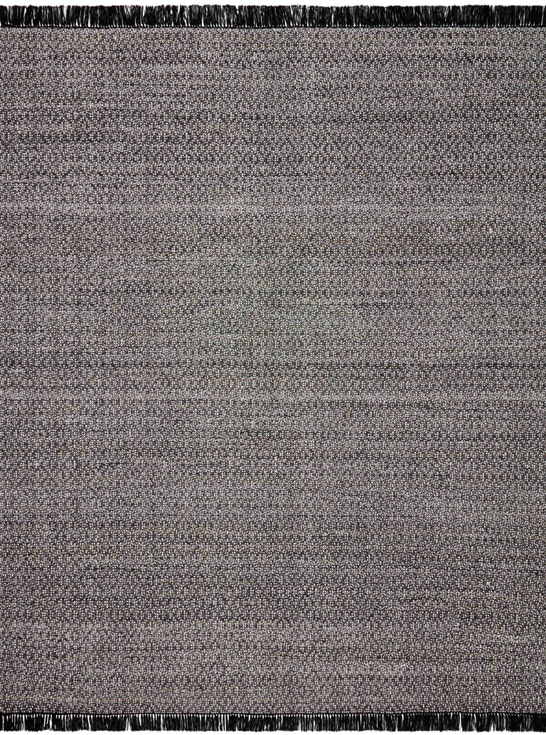 Loloi Rugs Rey Collection Rug in Ivory, Charcoal - 9'3" x 13'