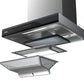 Robam 30 Inch Convertible Wall-Mounted Range Hood with Charcoal Filter in Stainless Steel, ROBAM-A831