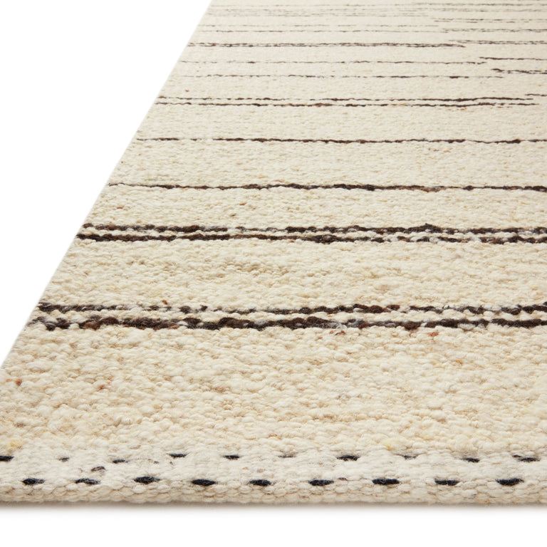 Loloi Rugs Roman Collection Rug in Natural, Charcoal - 9'6" x 13'6"