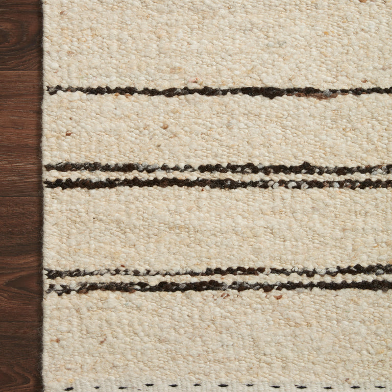 Loloi Rugs Roman Collection Rug in Natural, Charcoal - 9'6" x 13'6"
