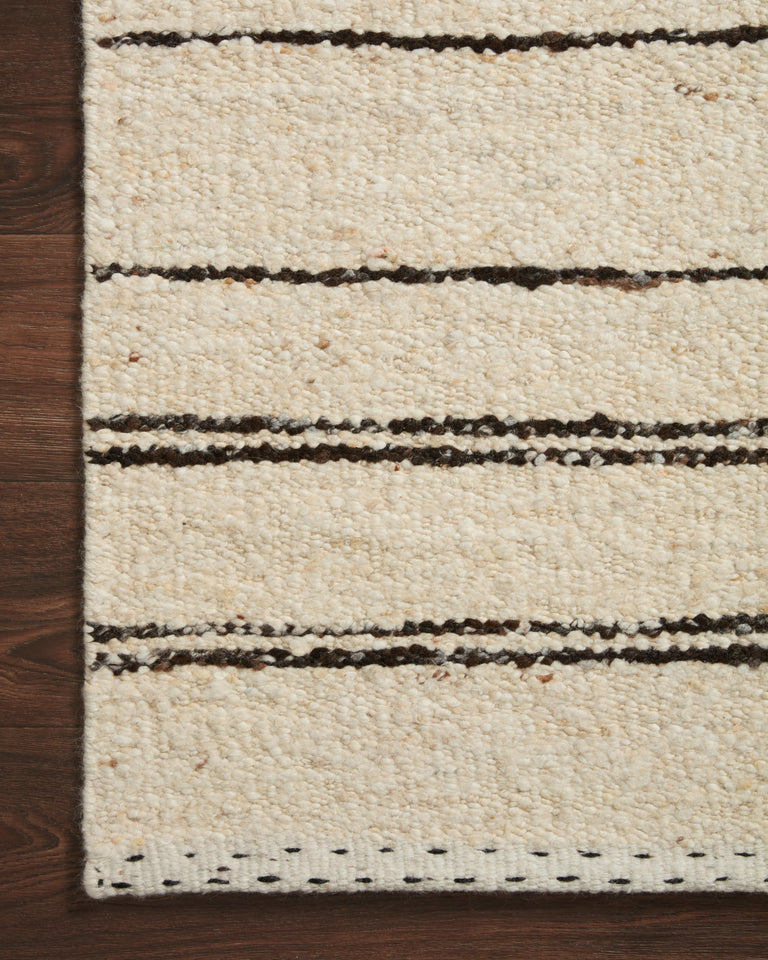 Loloi Rugs Roman Collection Rug in Natural, Charcoal - 4'0" x 6'0"