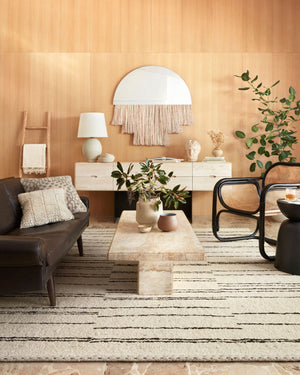 Loloi Rugs Roman Collection Rug in Natural, Charcoal - 9'6" x 13'6"