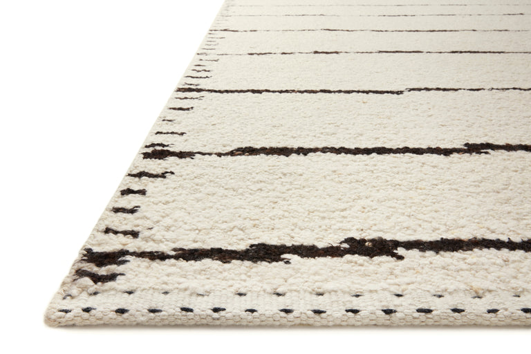 Loloi Rugs Roman Collection Rug in Ivory, Black - 5'6" x 8'6"