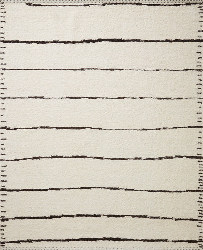 Loloi Rugs Roman Collection Rug in Ivory, Black - 7'9" x 9'9"