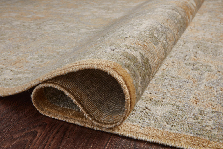 Chris Loves Julia x Loloi Rug in Gold, Sand - 2'7" x 12'0"