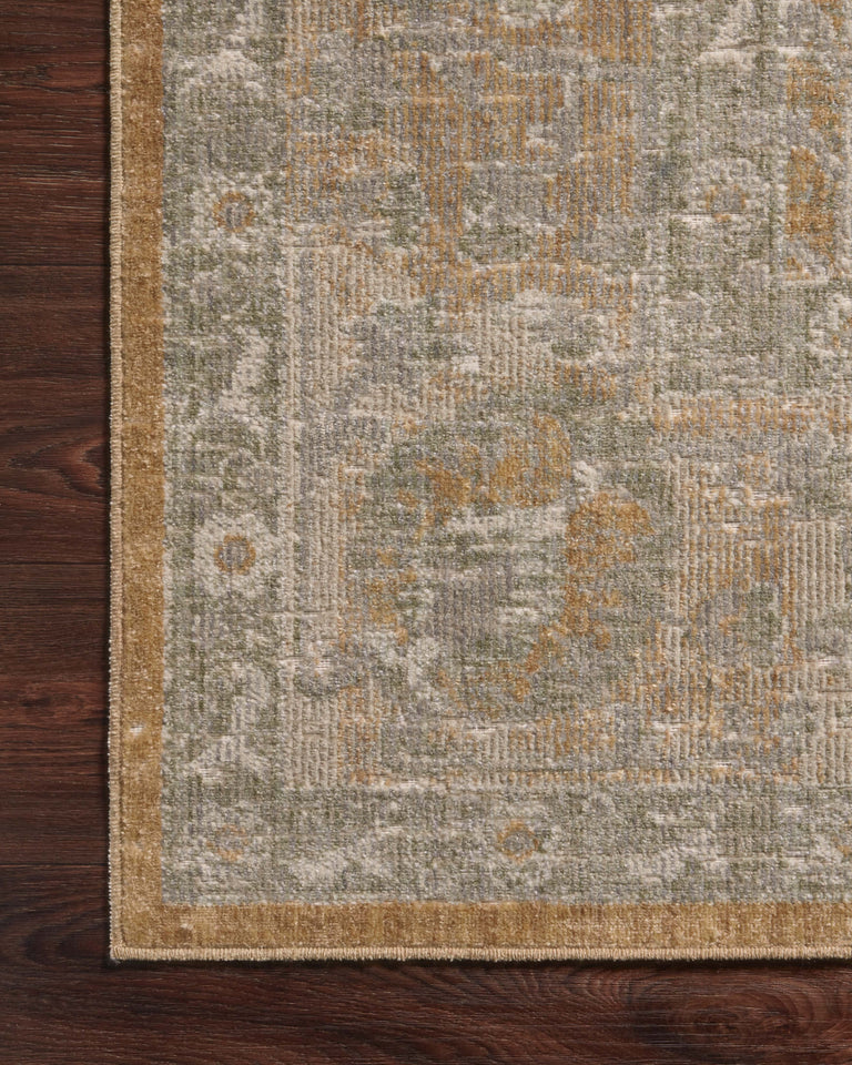 Chris Loves Julia x Loloi Rug in Gold, Sand - 2'7" x 12'0"