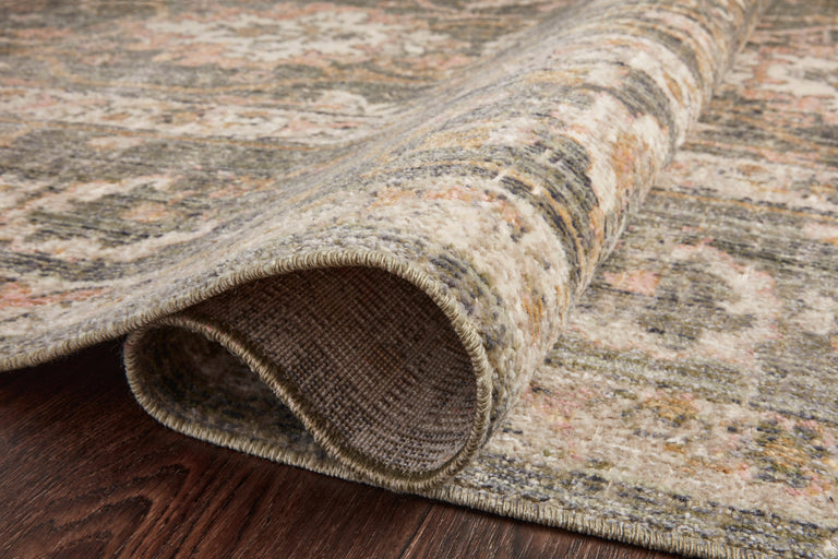 Chris Loves Julia x Loloi Rug in Sage, Blush - 5'0" x 5'0" Round