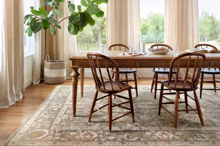 Chris Loves Julia x Loloi Rug in Sage, Blush - 5'0" x 5'0" Round