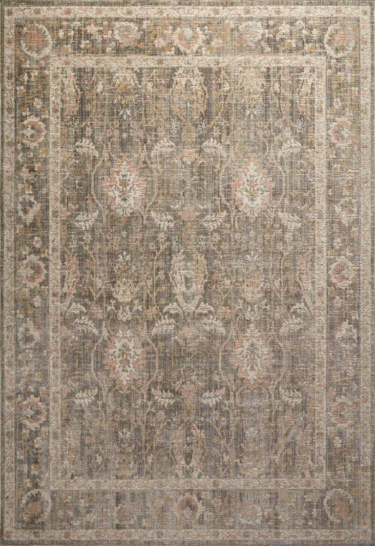Chris Loves Julia x Loloi Rug in Sage, Blush - 5'0" x 5'0" Round