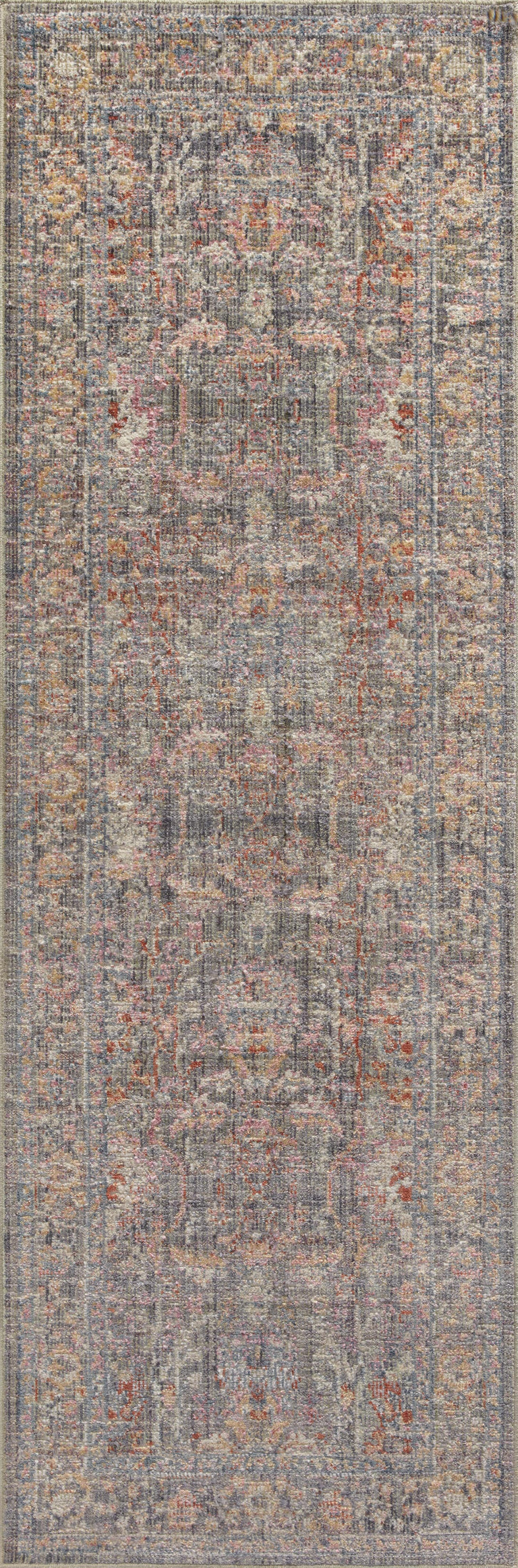 Chris Loves Julia x Loloi Rug in Stone, Multi - 2'7" x 4'