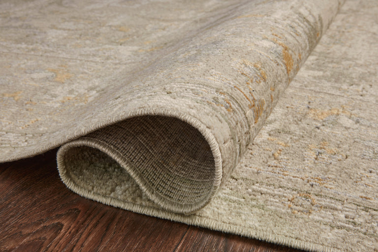 Chris Loves Julia x Loloi Rug in Ivory, Natural - 6'3" x 9'