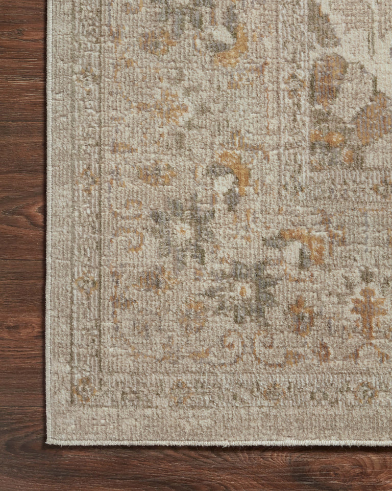 Chris Loves Julia x Loloi Rug in Ivory, Natural - 6'3" x 9'