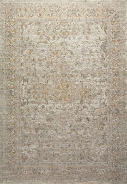 Chris Loves Julia x Loloi Rug in Ivory, Natural - 6'3" x 9'