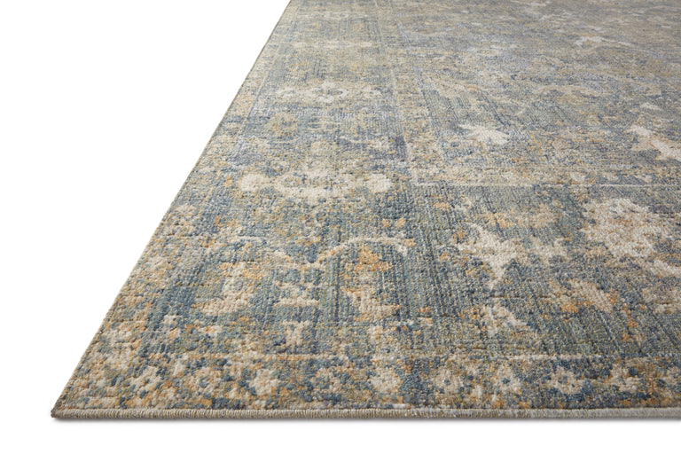 Chris Loves Julia x Loloi Rug in Sand, Lagoon - 2'7" x 10'0"