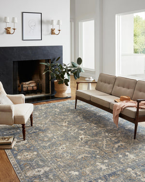 Chris Loves Julia x Loloi Rug in Sand, Lagoon - 10'0" x 14'0"